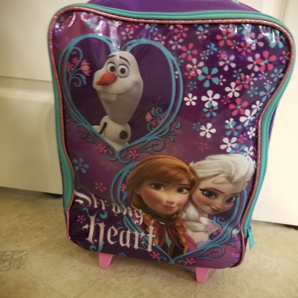 Disney Frozen Rolling Suitcase - Picture 3 of 4